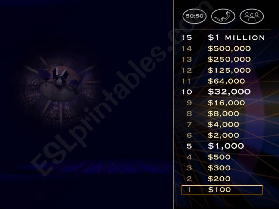 The Polar Express Millonaire quiz