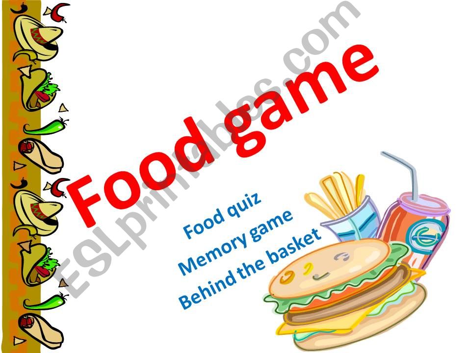 funny food game powerpoint