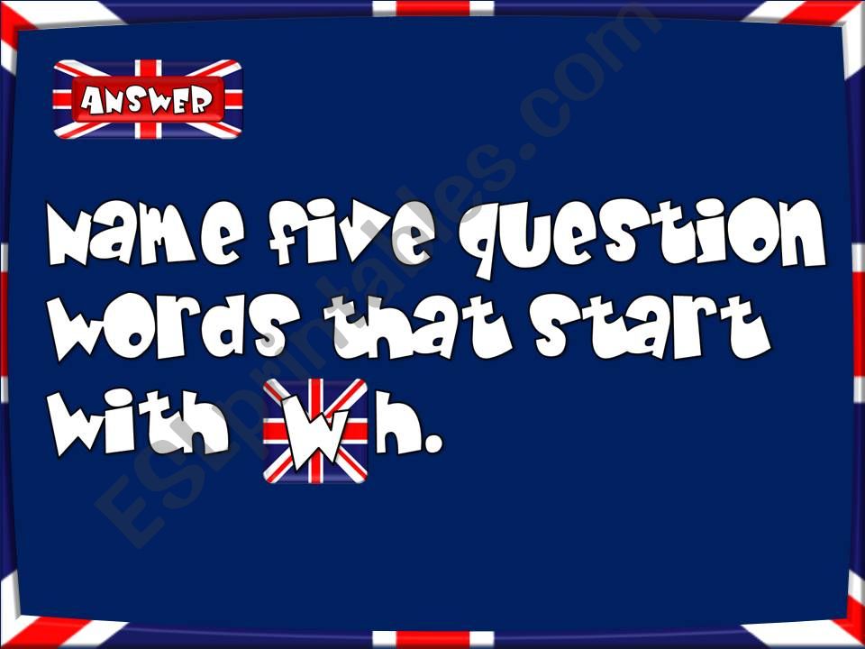 The English Alphabet - quiz (6/6)