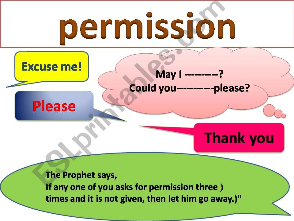 permission in Islam powerpoint