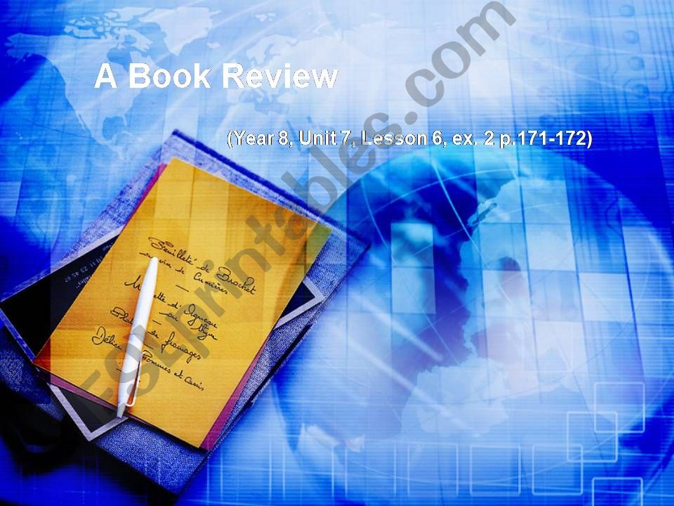 A Book Review (how to write it)