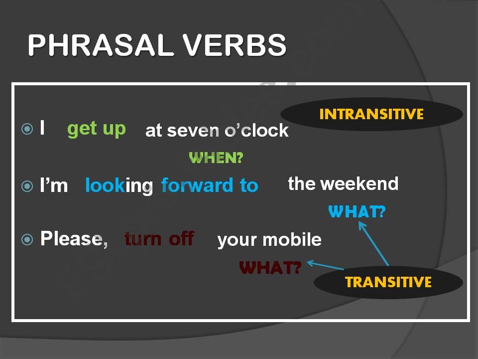 PHRASAL VERBS powerpoint