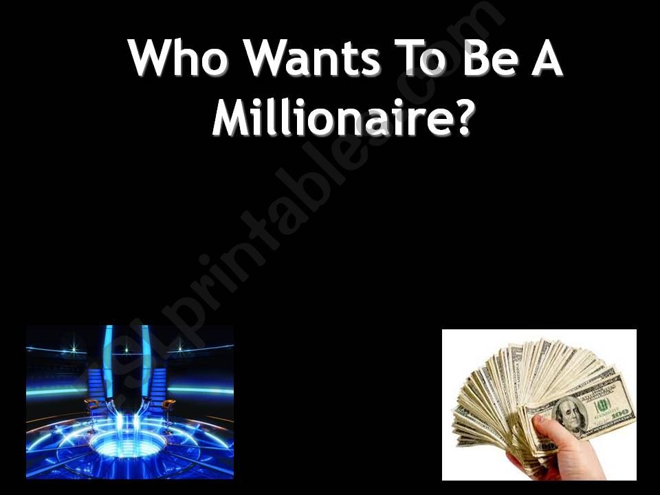 Who Wants To Be A Millionaire powerpoint