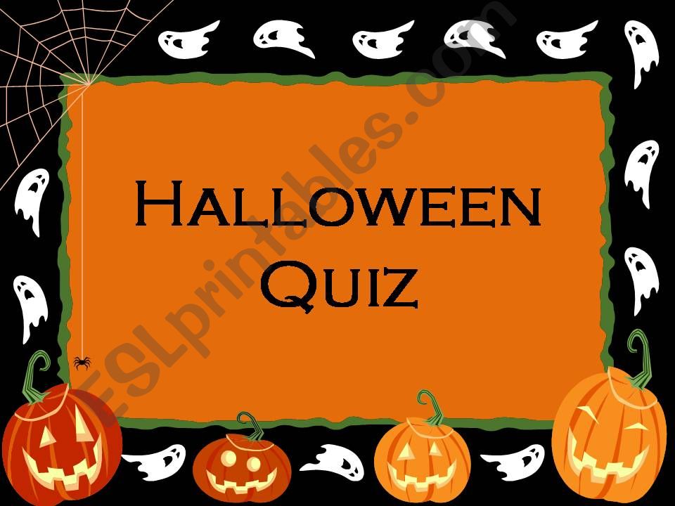 Halloween Quiz powerpoint