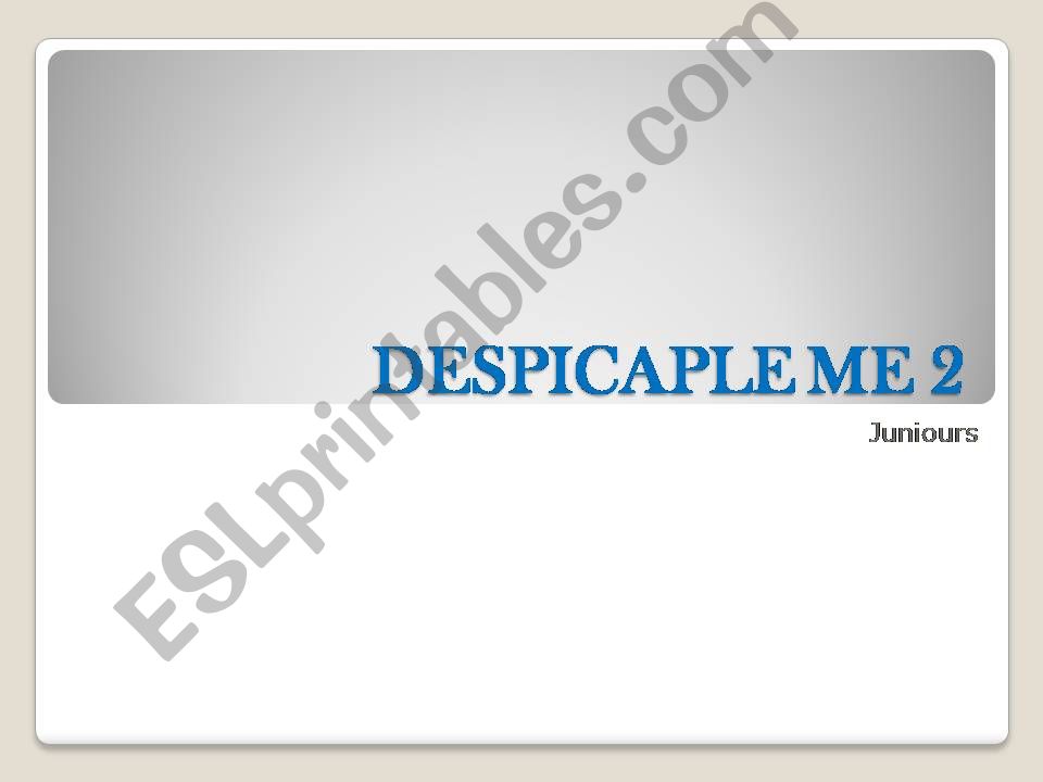 despicable me 2 powerpoint