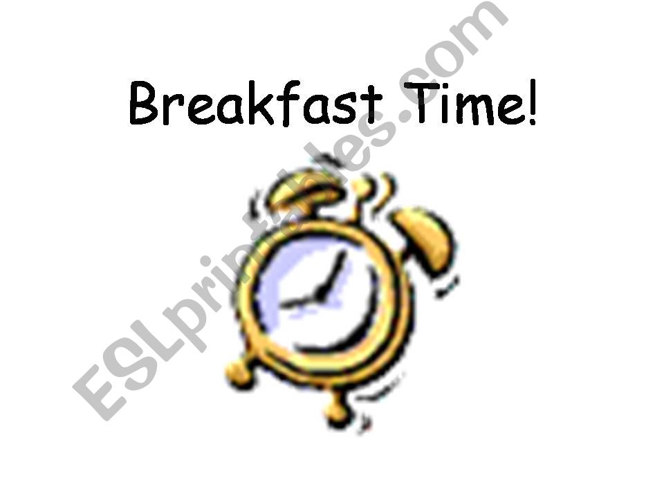 Breakfast Time! powerpoint