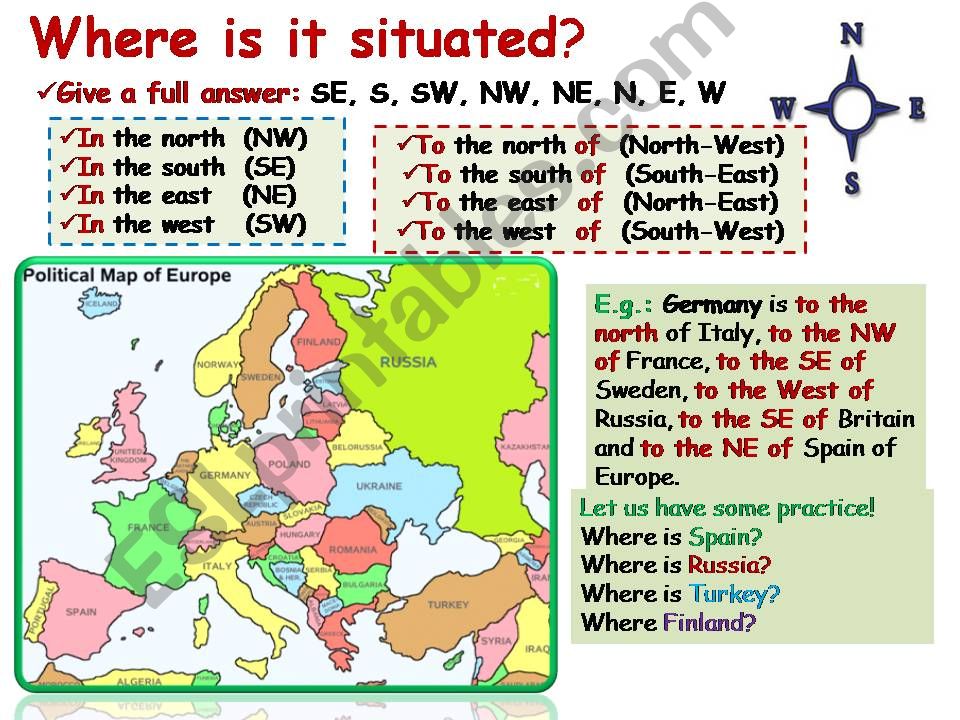 Where is it situated? powerpoint