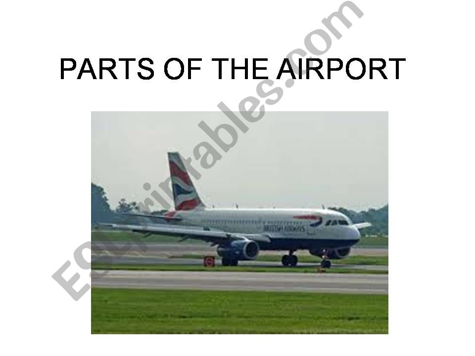 Parts of the airport  powerpoint