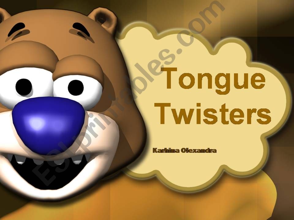 Tongue Twisters powerpoint