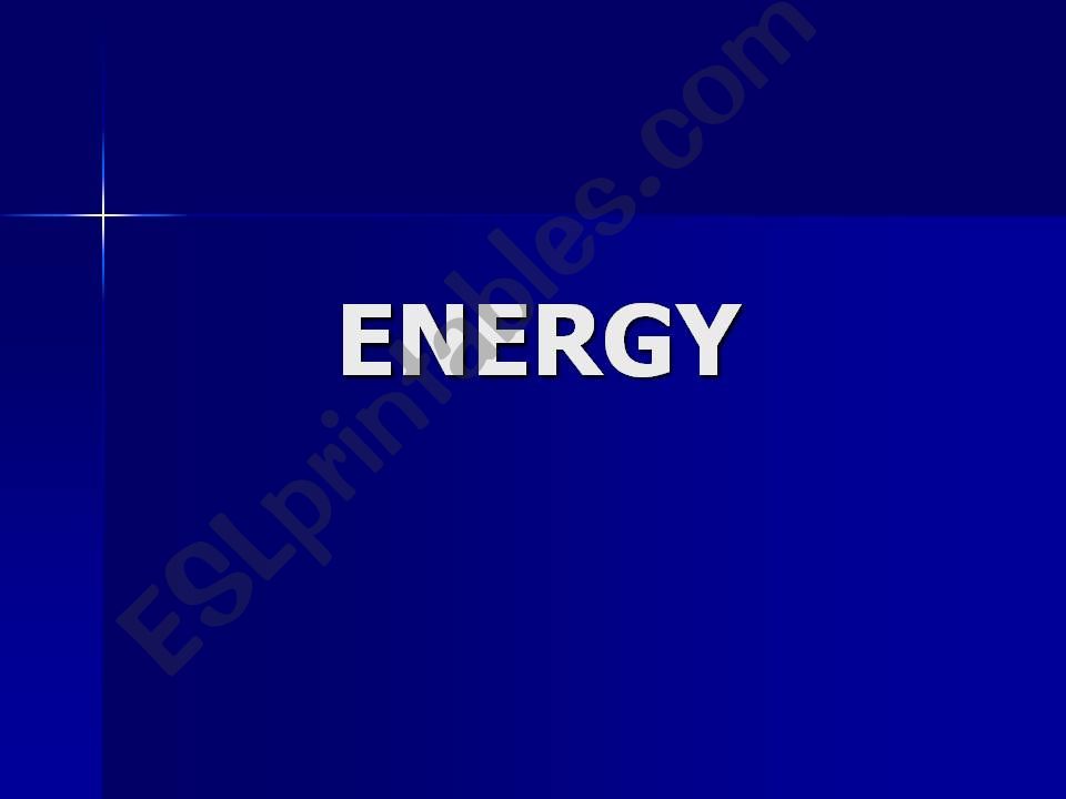 ENERGY powerpoint