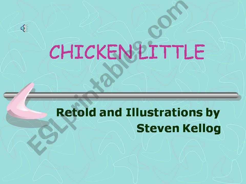 CHICKEN LITTLE powerpoint