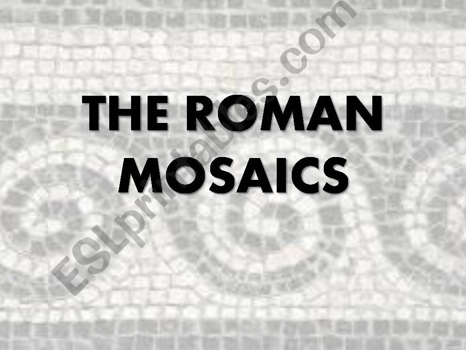 Roman Mosaics powerpoint