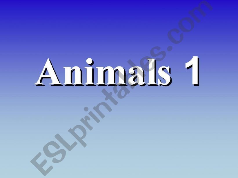 Animals in alpfabeical order a-h