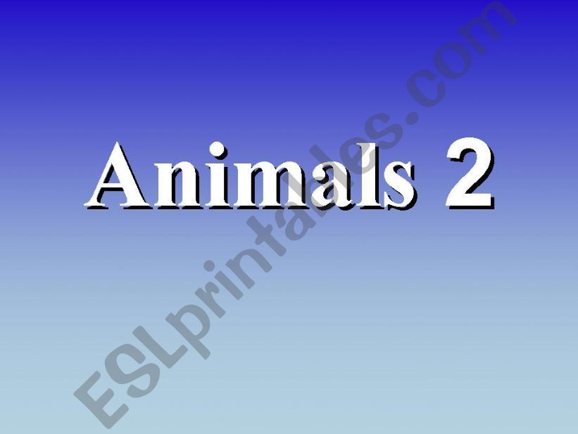 Animals in alphabetical order h-z