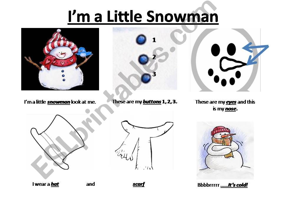 Im a little snowman (for winter theme)