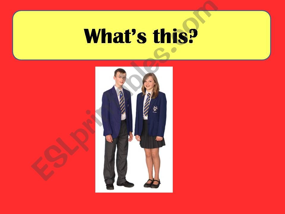 School Uniform powerpoint