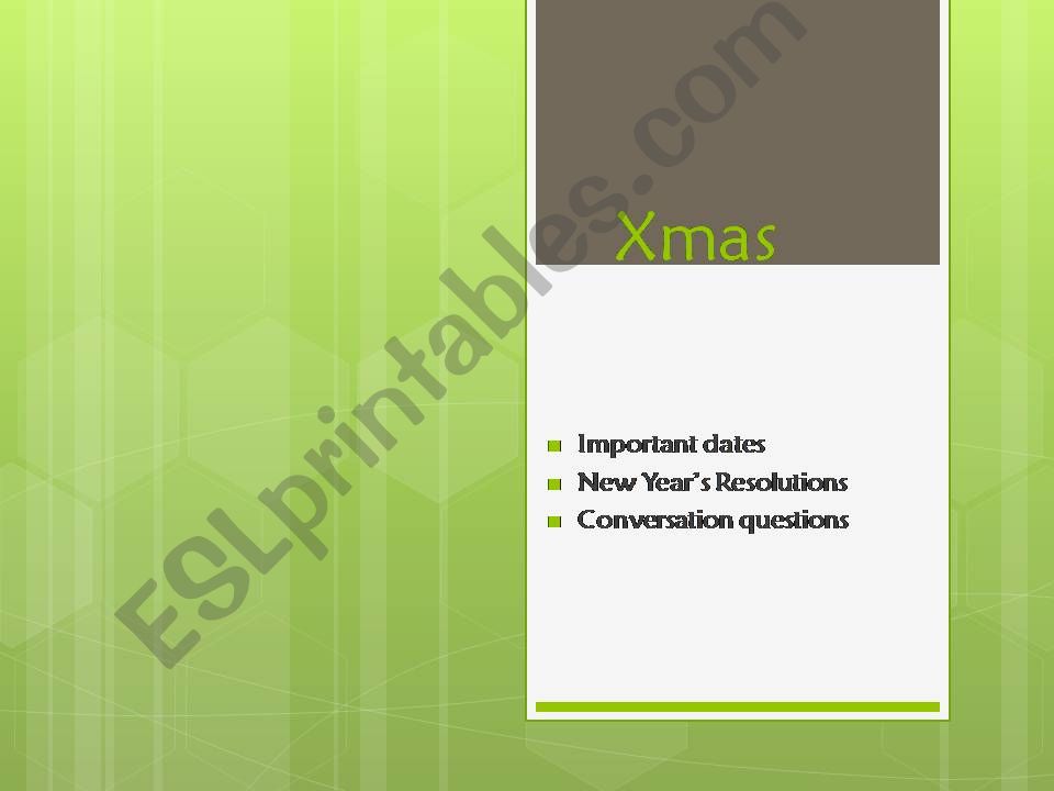 Christmas holidays powerpoint