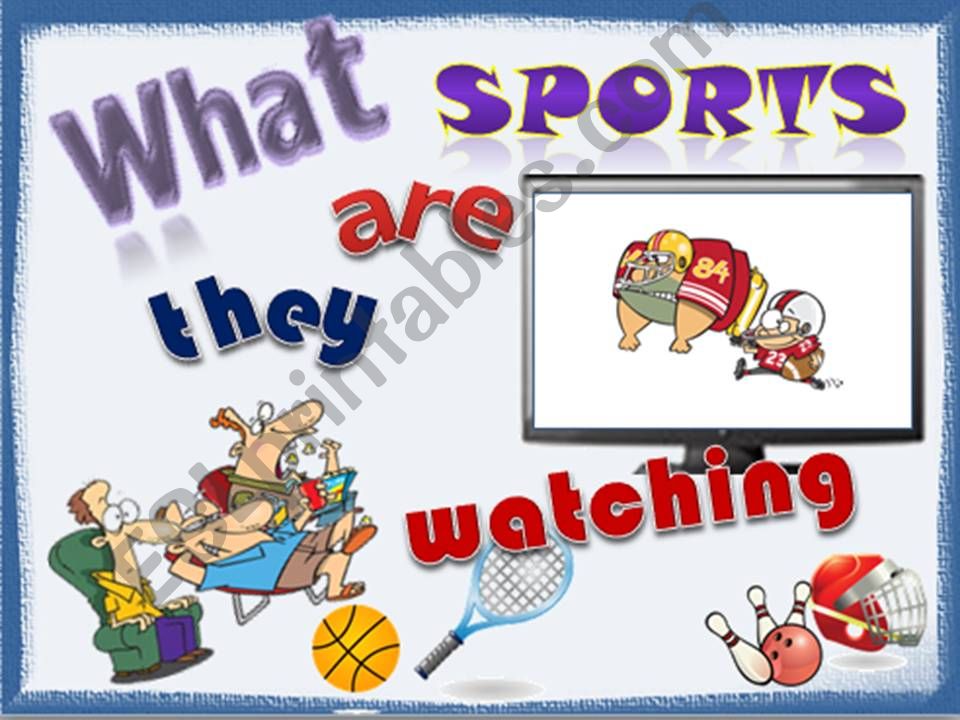 Present Continuous Tense_Sports_part one