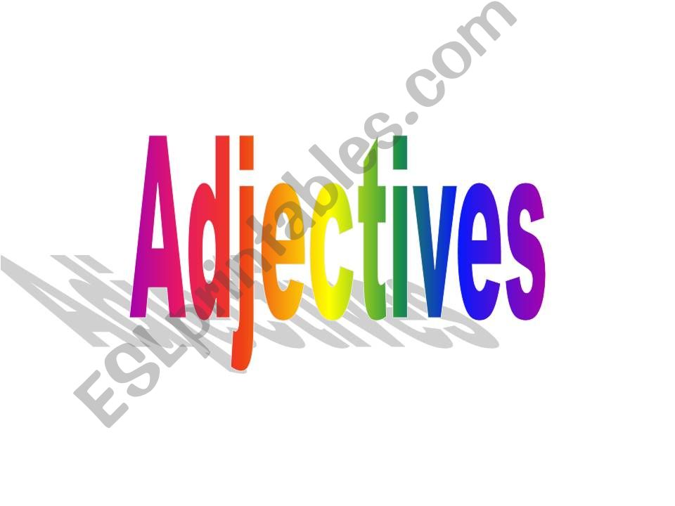 Adjectives and Adverbs powerpoint