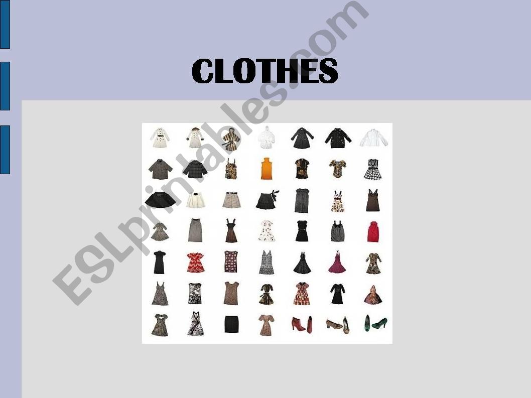 Clothes powerpoint