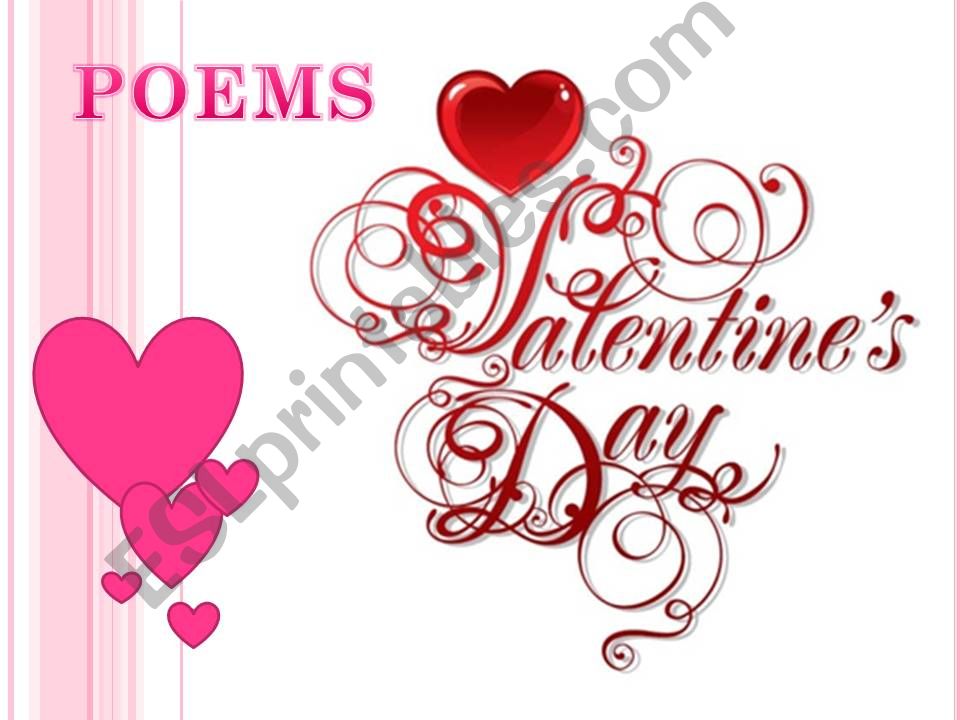 Valentines poems (part 1) powerpoint