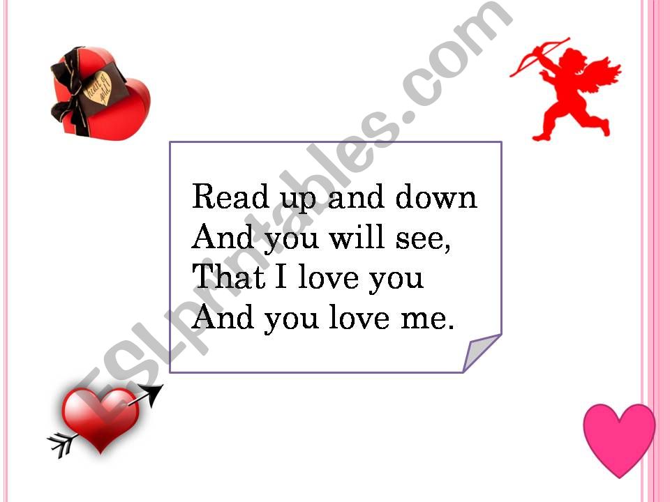 Valentines poems (part 2) powerpoint