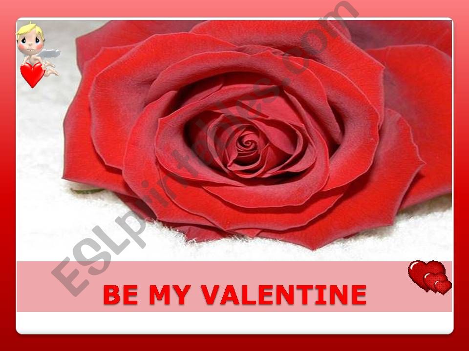 BE MY VALENTINE powerpoint