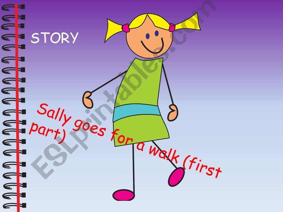 sally goes for a walk (story) powerpoint