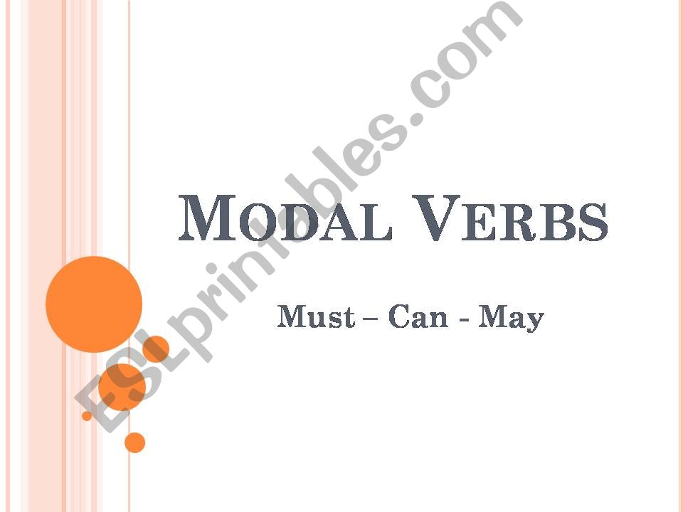 Modals powerpoint