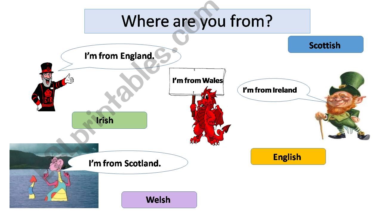 Where are you from? powerpoint