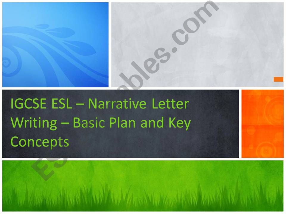 IGCSE Narrative Letters Guide powerpoint