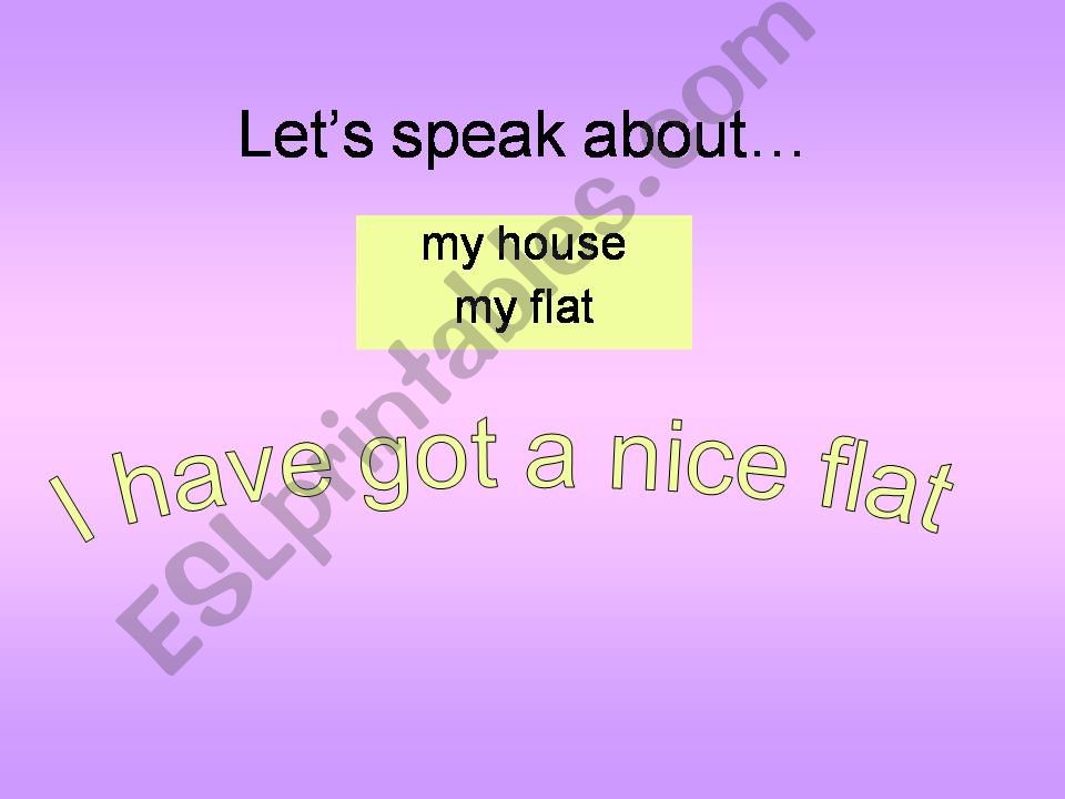 about my house powerpoint