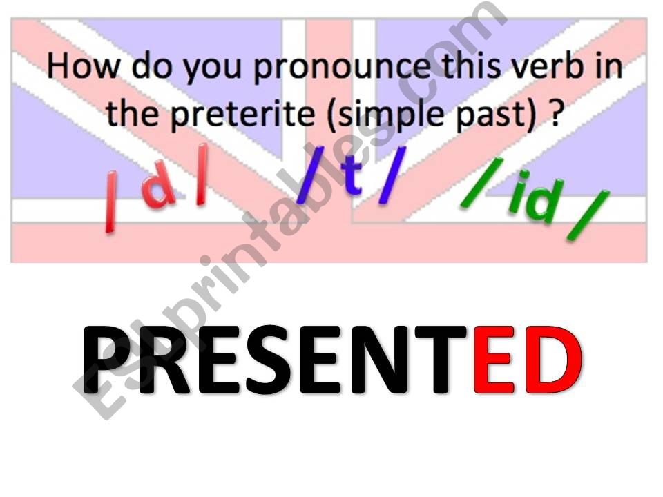 -ED pronunciation game (part 2)