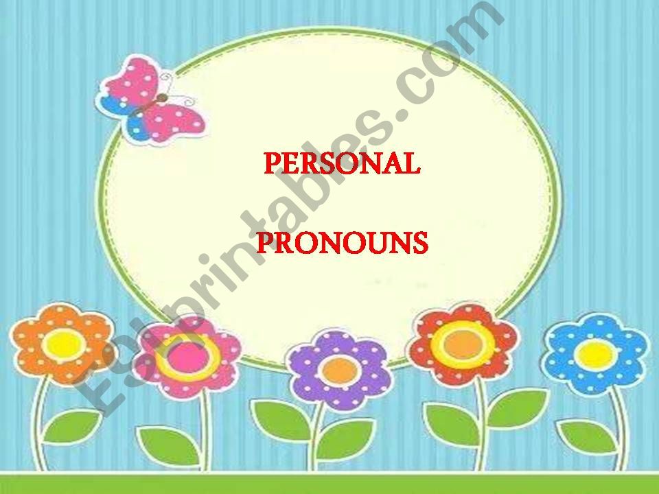 Personal pronoun powerpoint