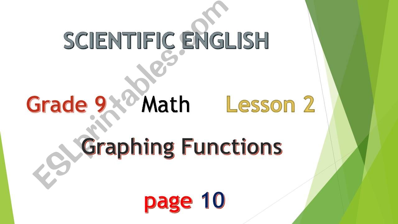 Graphing Functions powerpoint