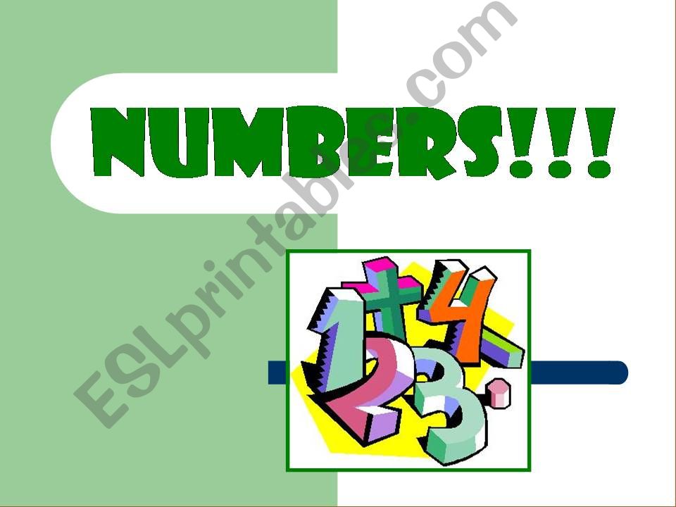 Numbers powerpoint