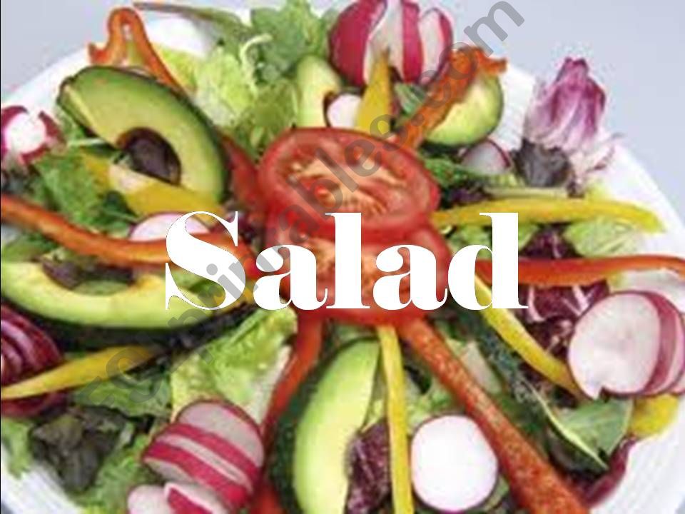 How to make salad powerpoint