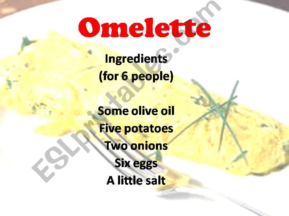 Omelette powerpoint