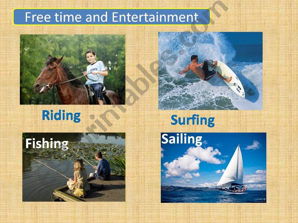 Free Time and Entertainment powerpoint