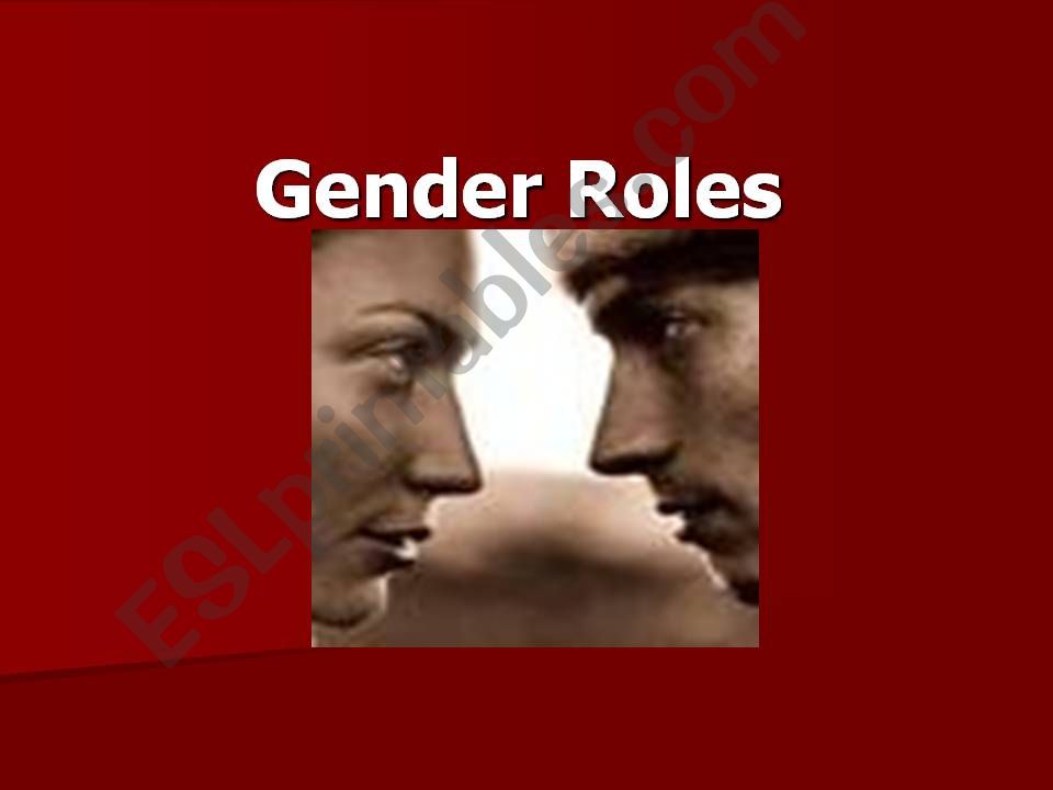 Gender Roles  powerpoint