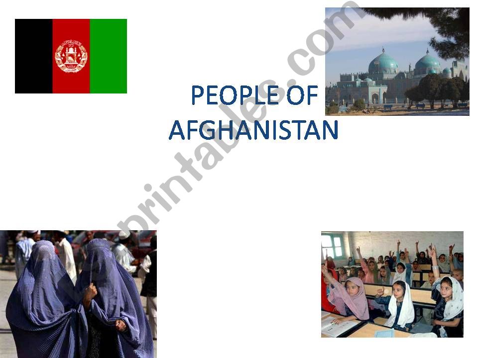 people of afghanistan powerpoint