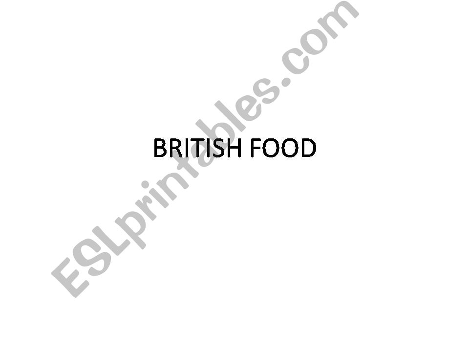 british food powerpoint