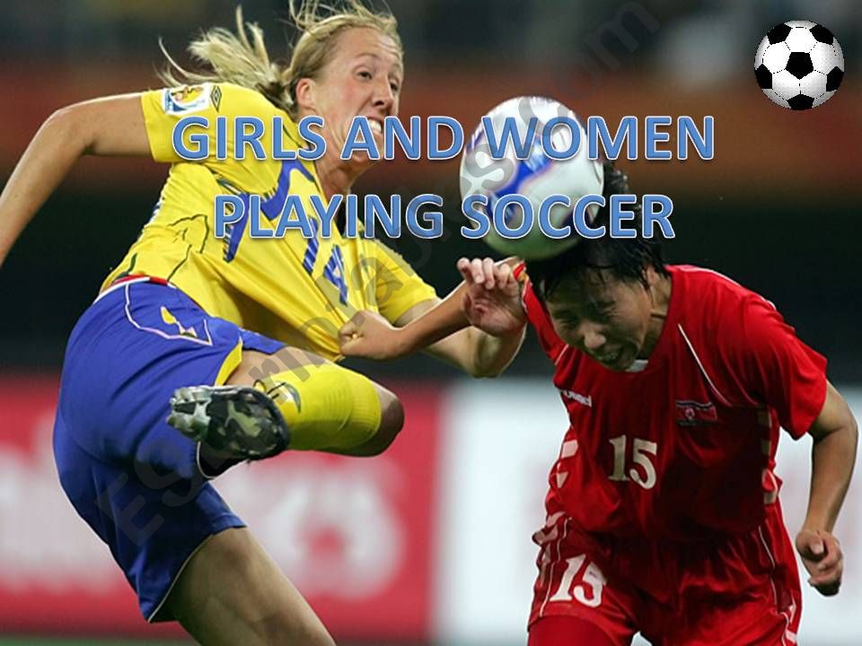 girls and women in soccer powerpoint