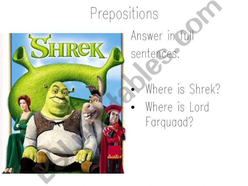 Prepositions review powerpoint