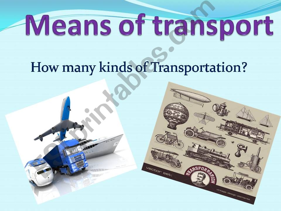 means of trasportation powerpoint