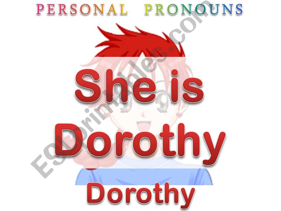 Say the right pronoun 1 powerpoint