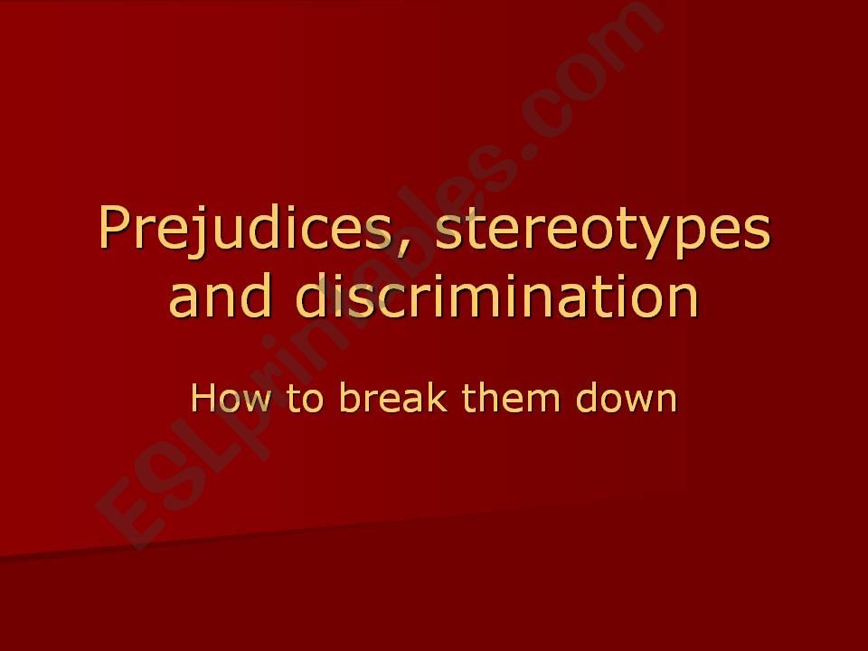 Discrimination powerpoint