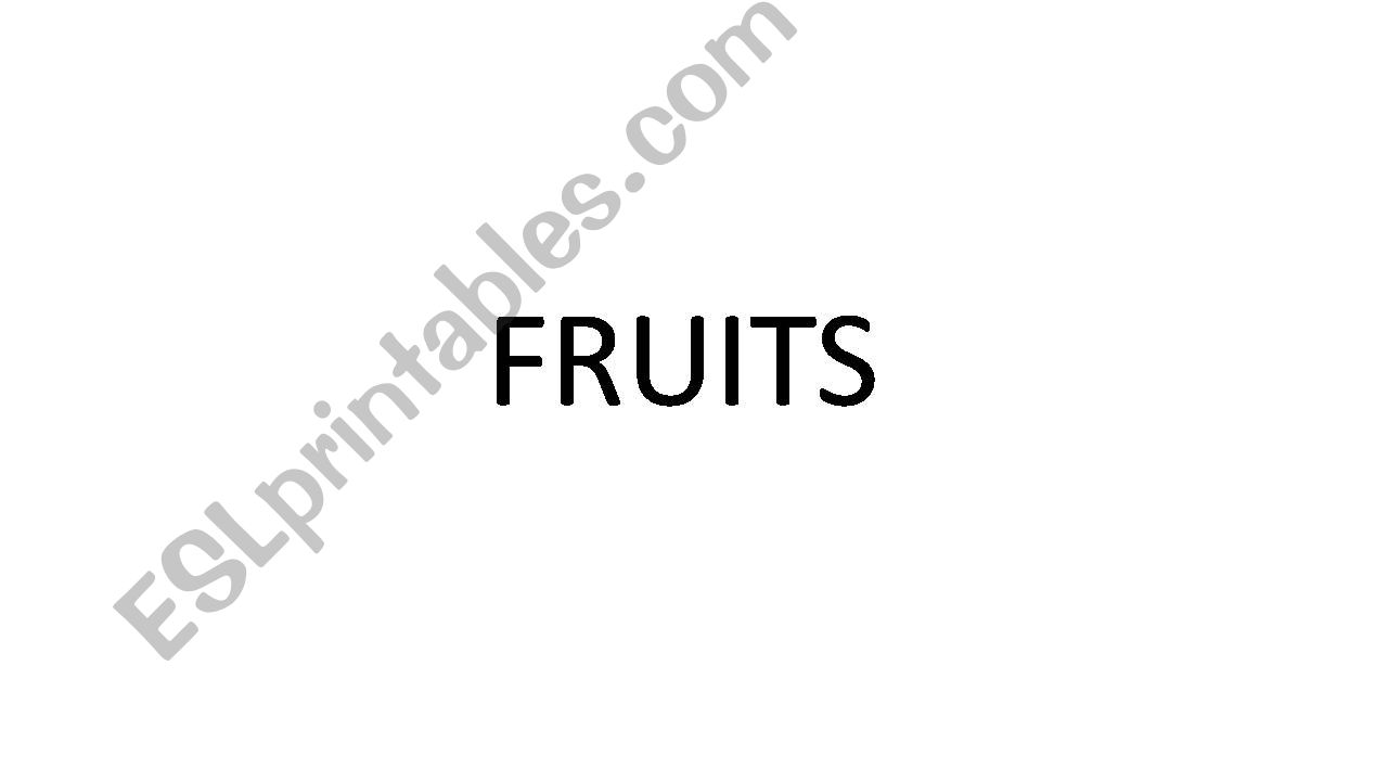Fruits powerpoint