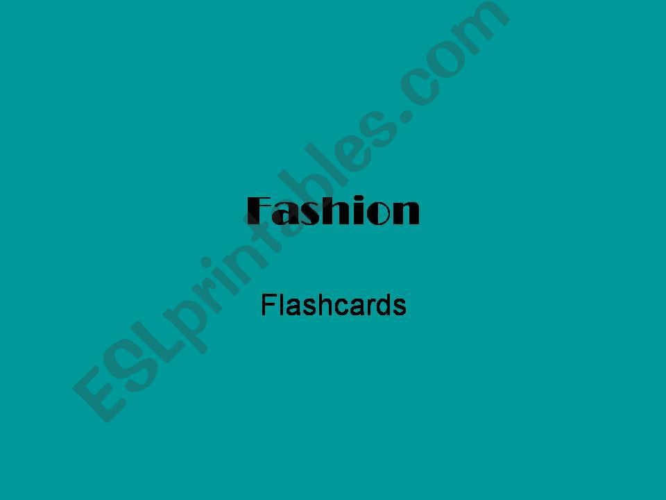 Fashion powerpoint