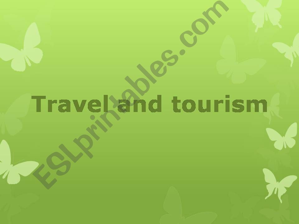 Travel and tourism PPT powerpoint